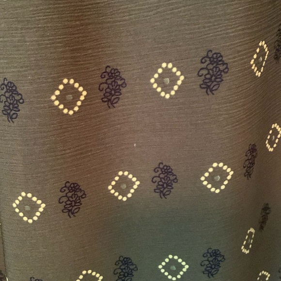 Vintage Jessica Petites Green Floral & Patterned Stretch Tie Pants Size Large P - Picture 7 of 8